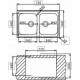 PYRAMIS ATHENA EXTRA 2B ΕΝΘΕΤΟΣ ΝΕΡΟΧΥΤΗΣ 79x50CM ΑΝΟΞΕΙΔΩΤΟΣ ΓΥΑΛΙΣΜΕΝΟΣ (107153101)