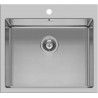 PYRAMIS ISTROS 1B ΙΣΟΠΕΔΟΣ ΝΕΡΟΧΥΤΗΣ 55x51CM ΑΝΟΞΕΙΔΩΤΟΣ ΒΟΥΡΤΣΙΣΜΕΝΟΣ (101041701)