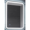 GLORIA ROLAN BLACK LED ΚΑΘΡΕΠΤΗΣ LED TOUCH 60x80 (77-9131)