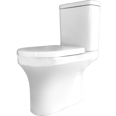 GLORIA ANGELA ΛΕΚΑΝΗ RIMLESS 62x36x43 ΜΕ ΚΑΛΥΜΜΑ SOFT CLOSE 17-8837 ΚΑΙ ΚΑΖΑΝΑΚΙ 17-8834 (17-8837 17-8834)