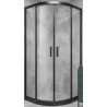 ΚΑΜΠΙΝΑ ΜΠΑΝΙΟΥ GLORIA AMERICA NERA ΗΜΙΚΥΚΛΙΚΗ 80x80x185h 38-5380