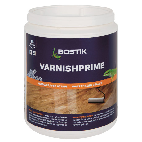 BOSTIK VARNISHPRIME ΑΧΡΩΜΟ ΑΣΤΑΡΙ ΓΙΑ ΒΕΡΝΙΚΙΑ ΞΥΛΙΝΩΝ ΔΑΠΕΔΩΝ ΒΑΣΕΩΣ ΝΕΡΟΥ 1LT (48594400)