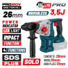 BORMANN Pro BBP5315 ΠΝΕΥΜΑΤΙΚΟ ΣΚΑΠΤΙΚΟ ΜΠΑΤΑΡΙΑΣ SDS-PLUS Brushless 20V, 3.5J SOLO (083016)