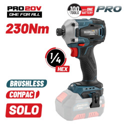 BORMANN Pro BBP5153 ΠΑΛΜΙΚΟ ΚΑΤΣΑΒΙΔΙ Compact Brushless 20V,Li-Ion, 230Nm SOLO (070467)
