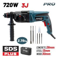 BORMANN BPH2900 ΣΚΑΠΤΙΚΟ ΠΙΣΤΟΛΕΤΟ ΠΕΡΙΣΤΡΟΦΙΚΟ 720W, 3J (043171)