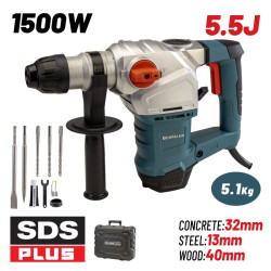 BORMANN BPH4000 ΠΙΣΤΟΛΕΤΟ ΣΚΑΠΤΙΚΟ ΠΕΡΙΣΤΡΟΦΙΚΟ 1500W 5.5J SDS-PLUS (014744)