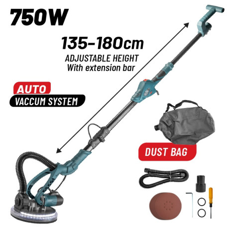 BORMANN BDS8010 ΤΡΙΒΕΙΟ ΓΥΨΟΣΑΝΙΔΑΣ 750W ΜΕ ΣΑΚΟ & ΑΥΤΟΝΟΜΗ ΑΝΑΡΡΟΦΗΣΗ ΣΚΟΝΗΣ (042495)