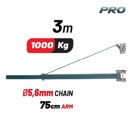 BORMANN PRO BPP1010 ΒΡΑΧΙΟΝΑΣ ΠΑΛΑΓΚΟΥ ΤΗΛΕΣΚΟΠΙΚΟΣ 1000Kg-75cm (036234)