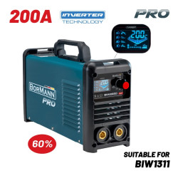 BORMANN PRO BIW2220 ΗΛΕΚΤΡΟΚΟΛΛΗΣΗ INVERTER,SYNERGIC, ΑΠΟΔΟΣΗ 200Α-60%,ΜΕΓ.ΗΛΕΚΤΡΟΔΙΟΥ 4mm (061977)