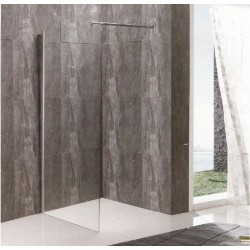 GLORIA PANEL ΤΖΑΜΙ ΔΙΑΦΑΝΕΣ 70x195h 8mm ME ΜΠΡΑΤΣΟ 76-136 cm (70-1604)