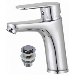 GLORIA LUX ΜΠΑΤΑΡΙΑ ΝΙΠΤΗΡΟΣ ΜΕ ΒΑΛΒΙΔΑ KLIK, ΥΨΟΣ 15cm, ΠΡΟΒΟΛΗ 14cm, ΥΨΟΣ ΡΟΗΣ 9cm (11-5022)