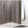 GLORIA PANEL ΤΖΑΜΙ ΔΙΑΦΑΝΕΣ 90x195h 8mm ME ΜΠΡΑΤΣΟ 76-136 cm (90-1604)