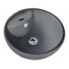 GLORIA D-450 GREY ΝΙΠΤΉΡΑΣ ΜΠΑΝΙΟΥ Φ46x18cm ΕΠΙΤΡΑΠΈΖΙΟΣ ΕΠΙΚΑΘΉΜΕΝΟΣ ΓΚΡΙ (47-1913)