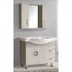 GLORIA LONG LIFE 80 ΠΑΓΚΟΣ MDF 80.5x47.5x82 BEIGE ΜΕ ΝΙΠΤΗΡΑ ΚΑΙ FINO ΕΡΜΑΡΙΟ PVC 78x67x15 ΜΕ ΔΥΟ ΦΩΤΑ (36-3004 27-3004 36-0010)