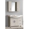 GLORIA LONG LIFE 80 ΠΑΓΚΟΣ MDF 80.5x47.5 BEIGE ΜΕ ΝΙΠΤΗΡΑ ΚΑΙ FINO ΕΡΜΑΡΙΟ PVC (36-3004 27-3004 36-0010)