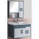 FANNISI RENT MODERN SET-181 BLUE WHITE ΕΠΙΠΛΟ ΜΠΑΝΙΟΥ PVC ΜΕ ΝΙΠΤΗΡΑ ΚΑΙ ΚΑΘΡΕΦΤΗ 80x48cm (081057)