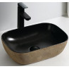 GLORIA LEVIDI ΝΙΠΤΗΡΑΣ 460x335x140 BEIGE PATTERN BLACK MAT (72-2030)