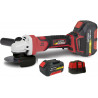 ΓΩΝΙΑΚΌΣ ΤΡΟΧΌΣ 18V L20 Seires BRUSHLESS ΜΕ 2 ΜΠΑΤΑΡΊΕΣ 4.0Ah ΚΑΙ ΒΑΛΙΤΣΑ STAYER AGBL2024 SET