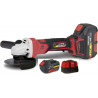 ΓΩΝΙΑΚΌΣ ΤΡΟΧΌΣ 18V L20 Seires BRUSHLESS ΜΕ 2 ΜΠΑΤΑΡΊΕΣ 5.0Ah ΚΑΙ ΒΑΛΙΤΣΑ STAYER AGBL2025 SET